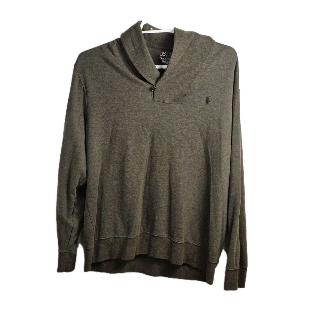 Ralph Lauren Men’s XL Brown‎ Cowl Neck Long Sleeve Sweater